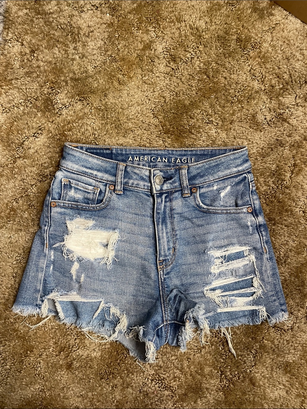 American Eagle Distressed Mom Shorts Size 0